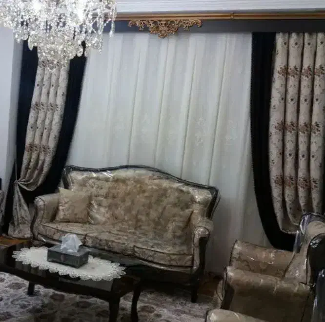 پرده پذیرایی|پرده، رانر، رومیزی|تهران, باغ خزانه|دیوار