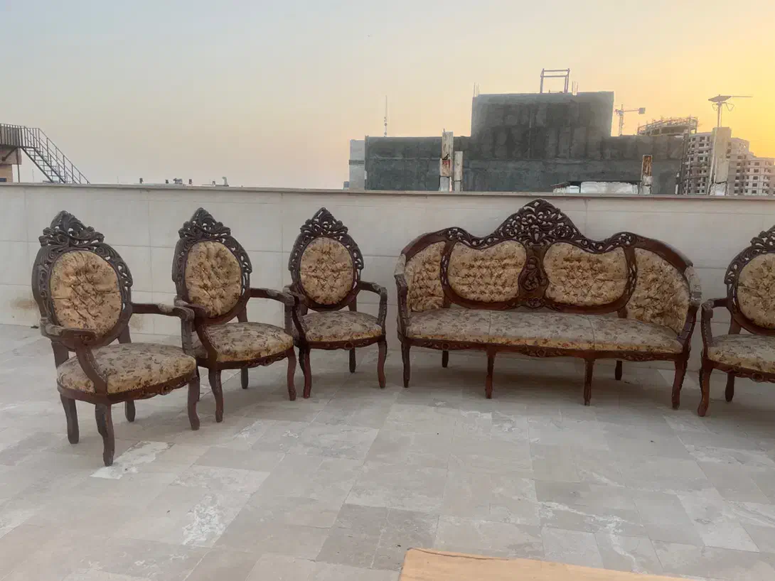 مبلمان سلطنتی ۸ نفره|مبلمان خانگی و میز عسلی|قزوین, |دیوار