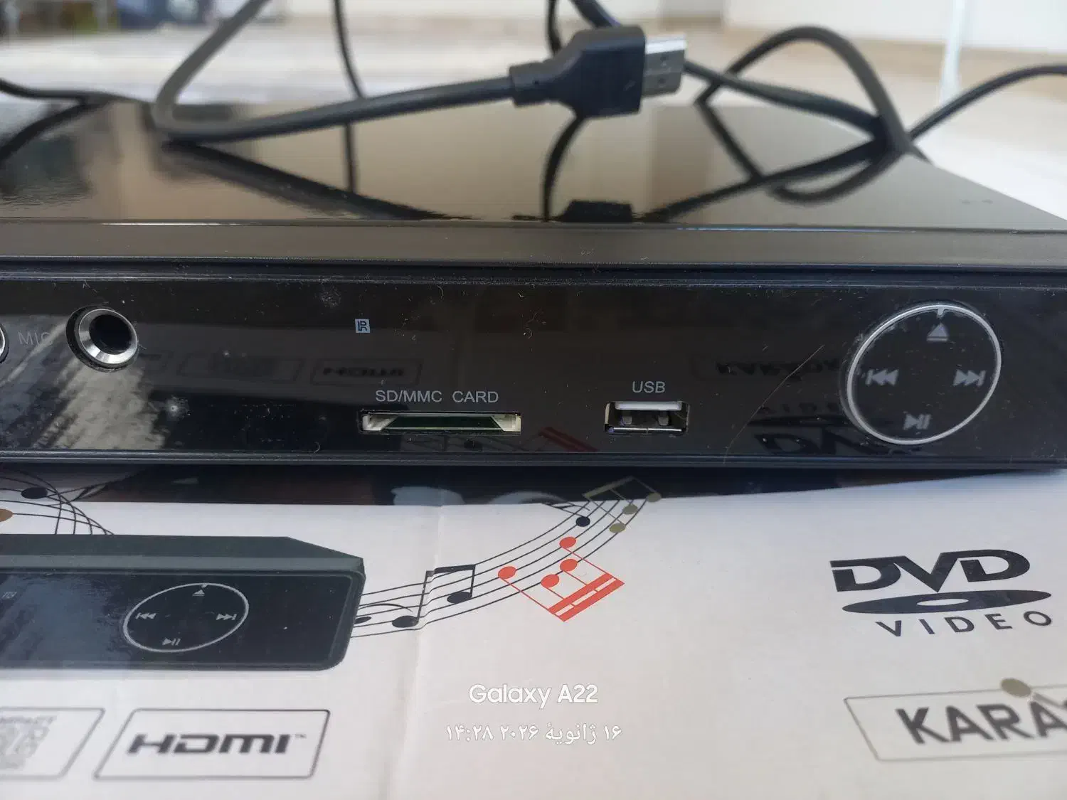 دستگاه DvD جی پلاس|پخش‌کننده DVD و ویدیو|لشت نشا, |دیوار