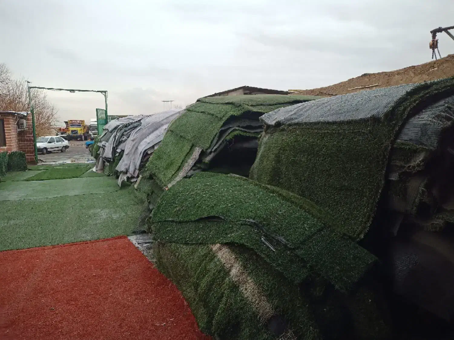 چمن دست دوم نو وفنس چمنی|مصالح و تجهیزات ساختمان|تهران, نعمتآباد|دیوار