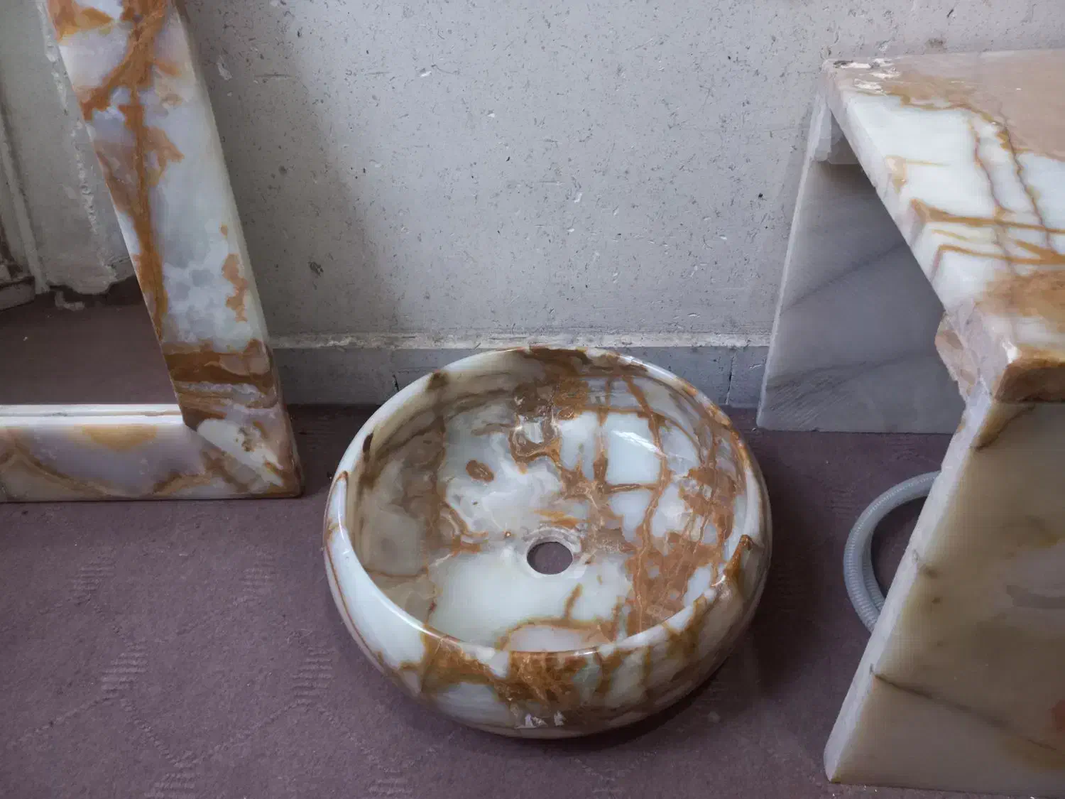 روشویی سنگ مرمر ۴ تیکه|لوازم سرویس بهداشتی|بندر امام خمینی, |دیوار