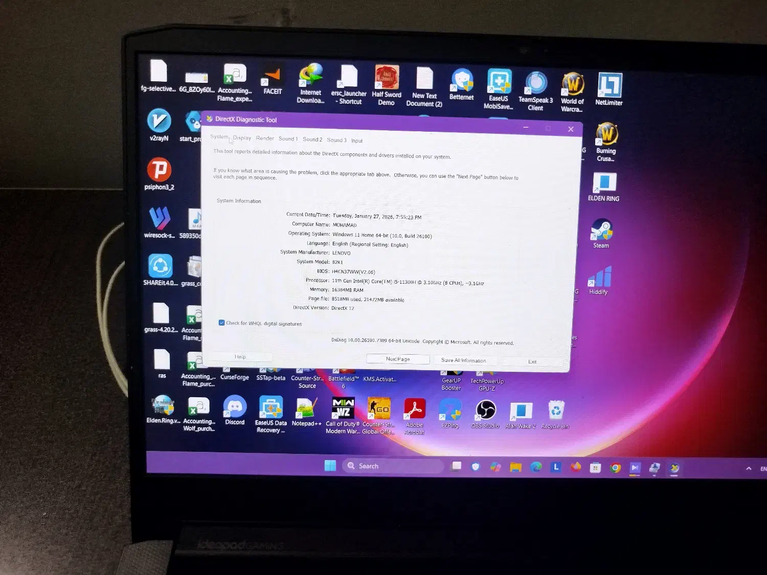 فروش لپتاپ گیمینگ ideapad gaming|رایانه همراه|گنبد کاووس, |دیوار