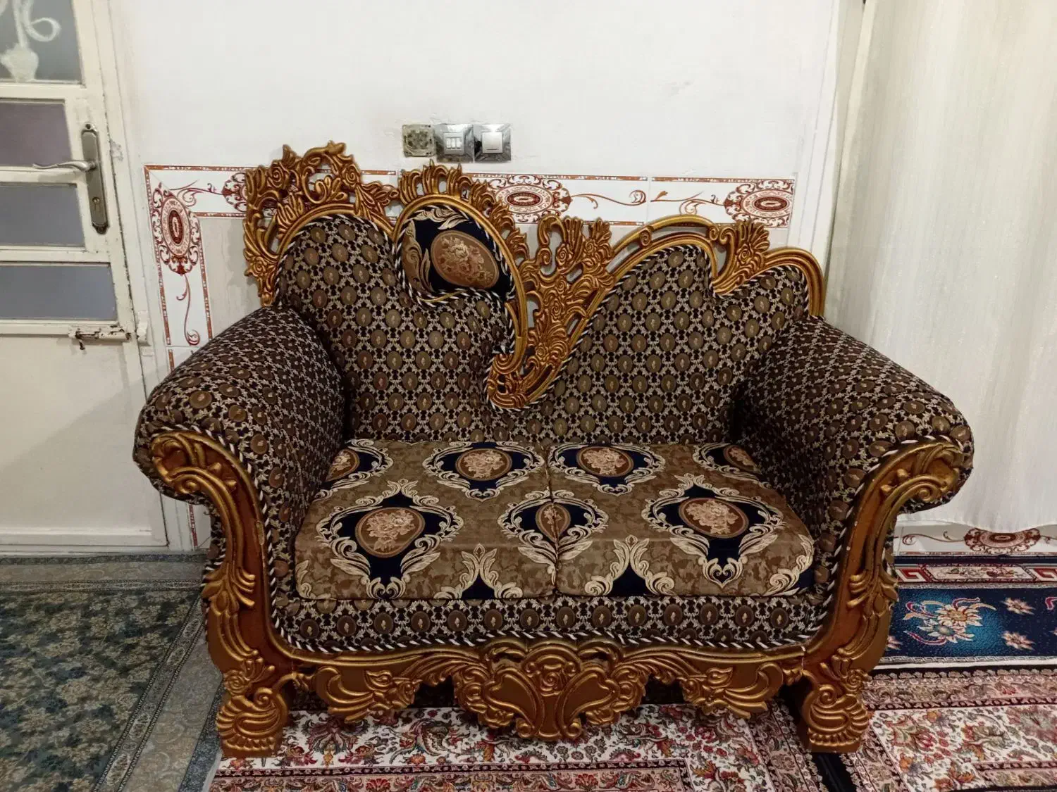 مبل سلطنتی ۷نفره|مبلمان خانگی و میز عسلی|سرپل ذهاب, |دیوار