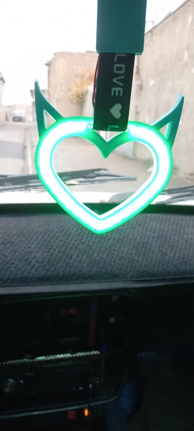 قلب آویز چراغ دار|لامپ و چراغ|بروجرد, |دیوار