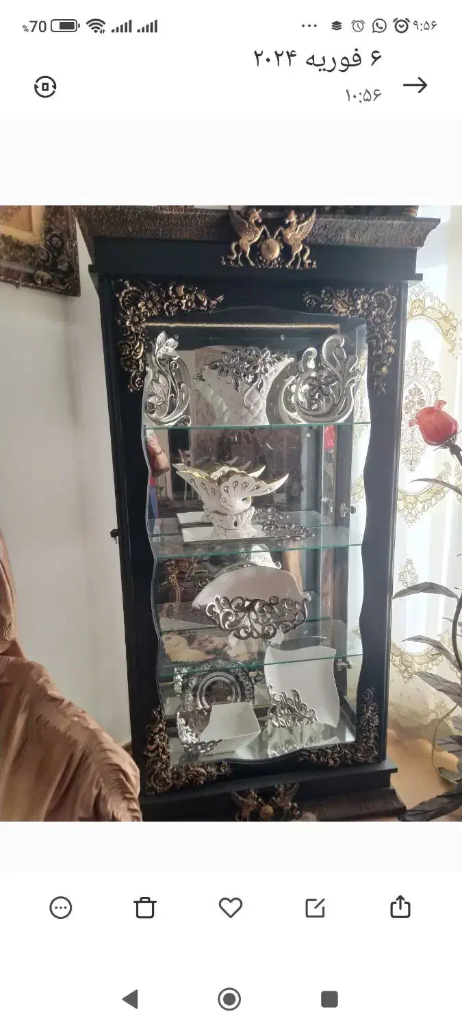 بوفه اعیان مشکی|بوفه، ویترین، کنسول|تبریز, |دیوار