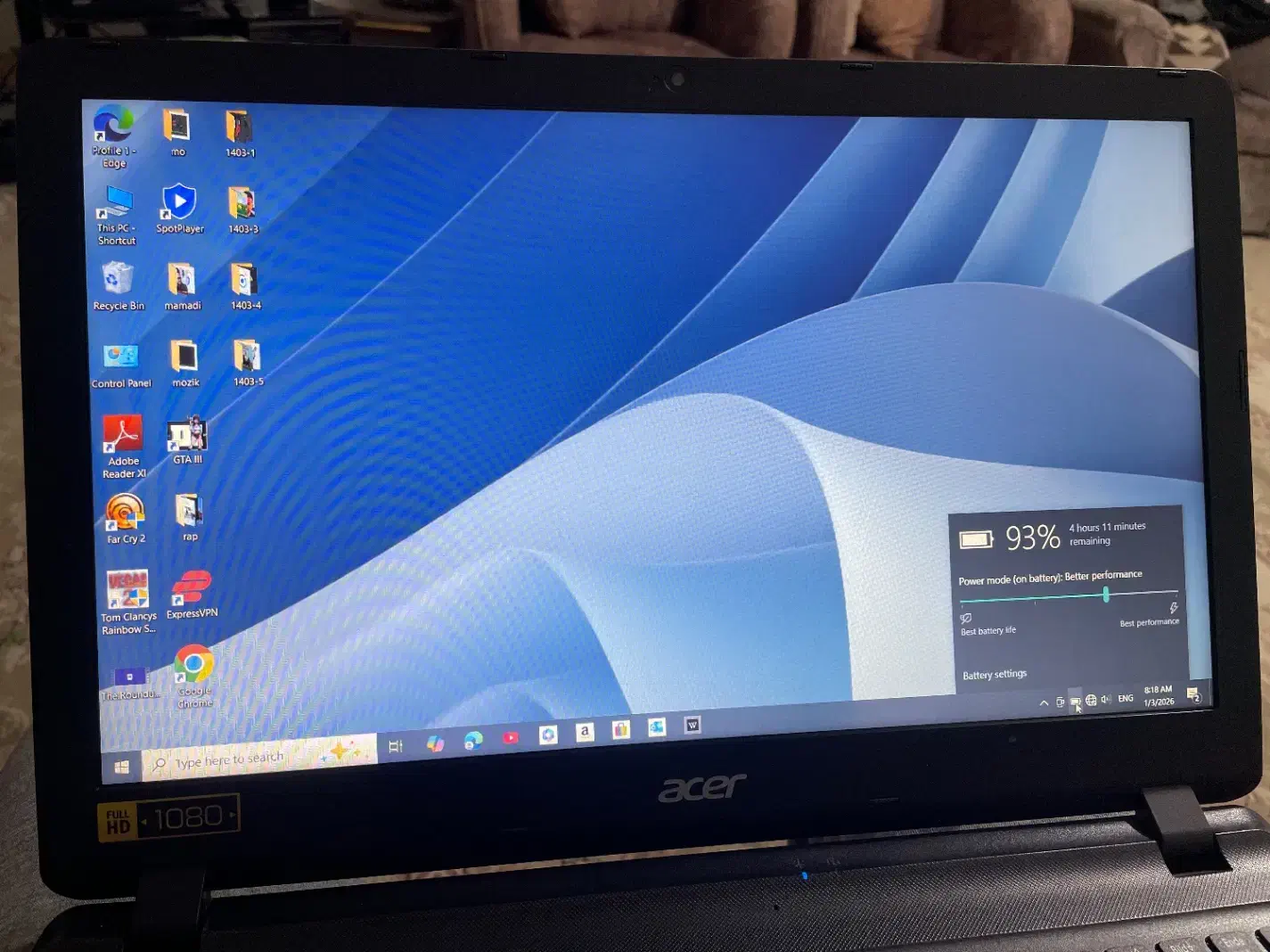 لب تاب ایسر|رایانه همراه|پاکدشت, پاکدشت (مامازند)|دیوار