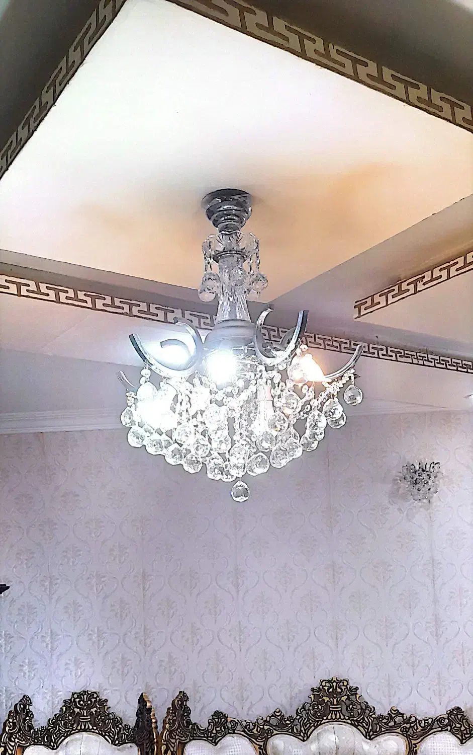 ۳عدد لوستر لوکس برنزی|لوستر و چراغ آویز|اردبیل, |دیوار