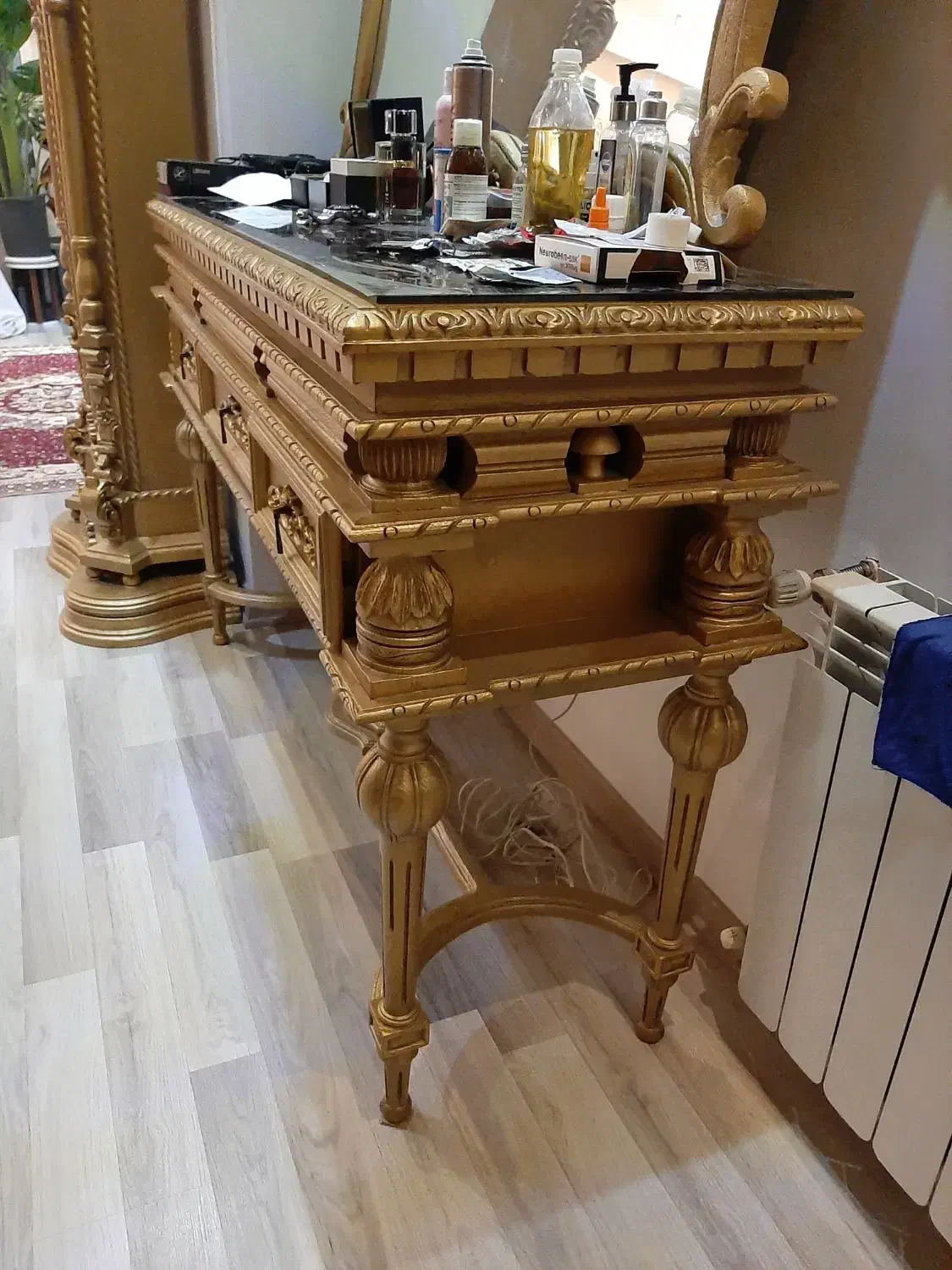 اینه و کنسول چوب راش|بوفه، ویترین، کنسول|ارومیه, |دیوار