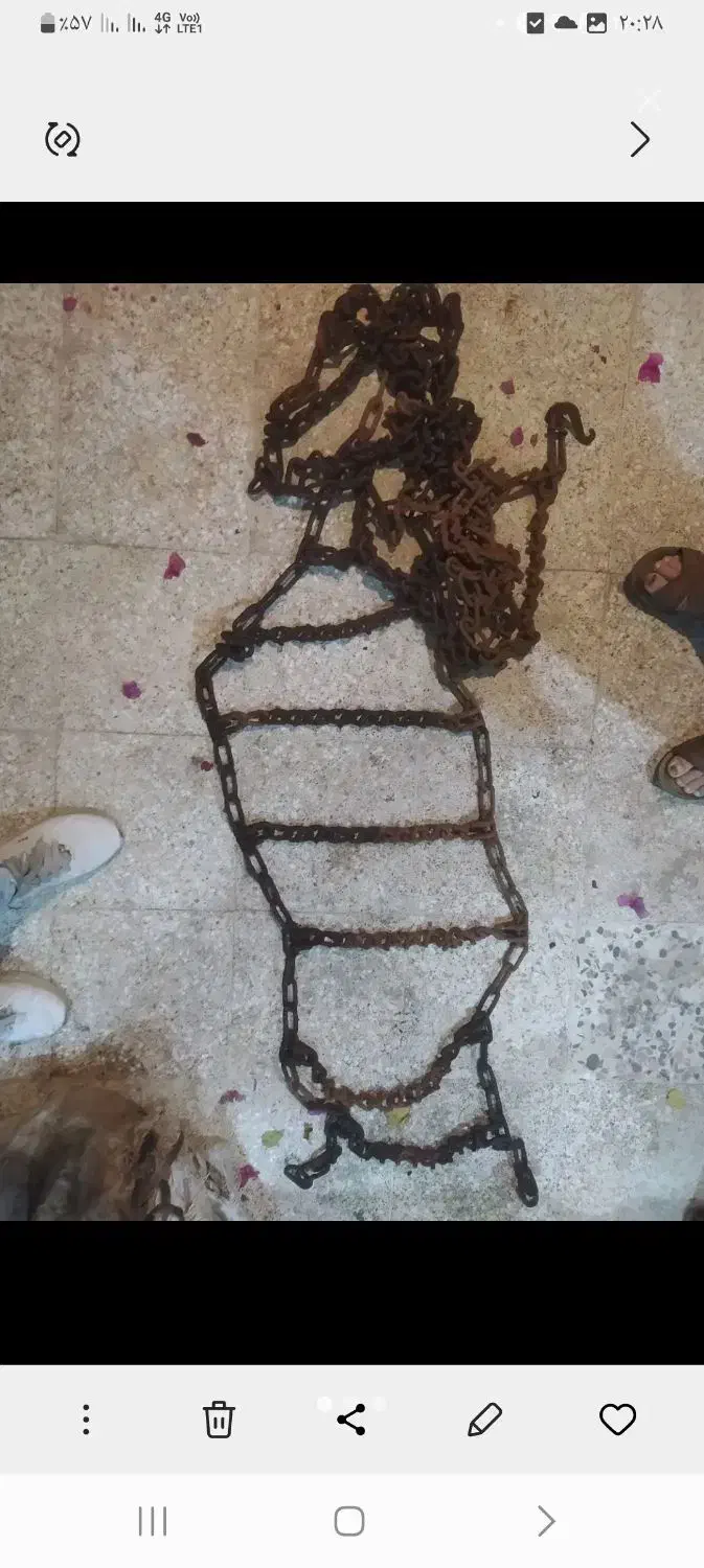 زنجیر یخ شکن ماشین سنگین|قطعات یدکی و لوازم جانبی|قم, دروازه چوبی|دیوار