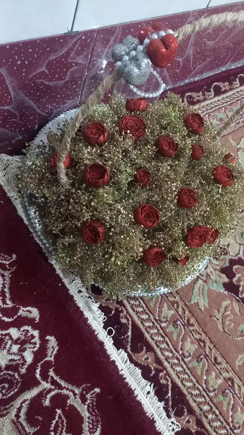 دسته گل و استند حنا|صنایع دستی و سایر لوازم تزئینی|تیران, |دیوار