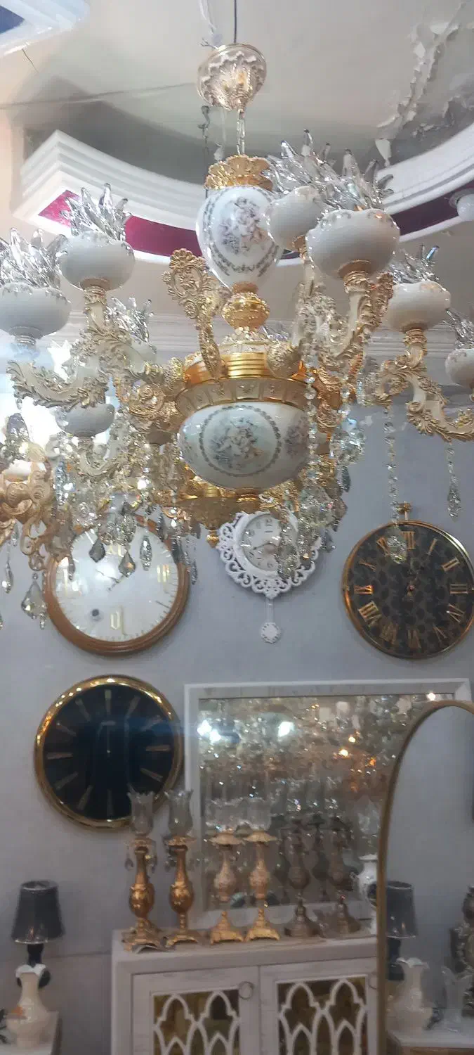 لوسترشاخه ای|لوستر و چراغ آویز|مشهد, شفا|دیوار