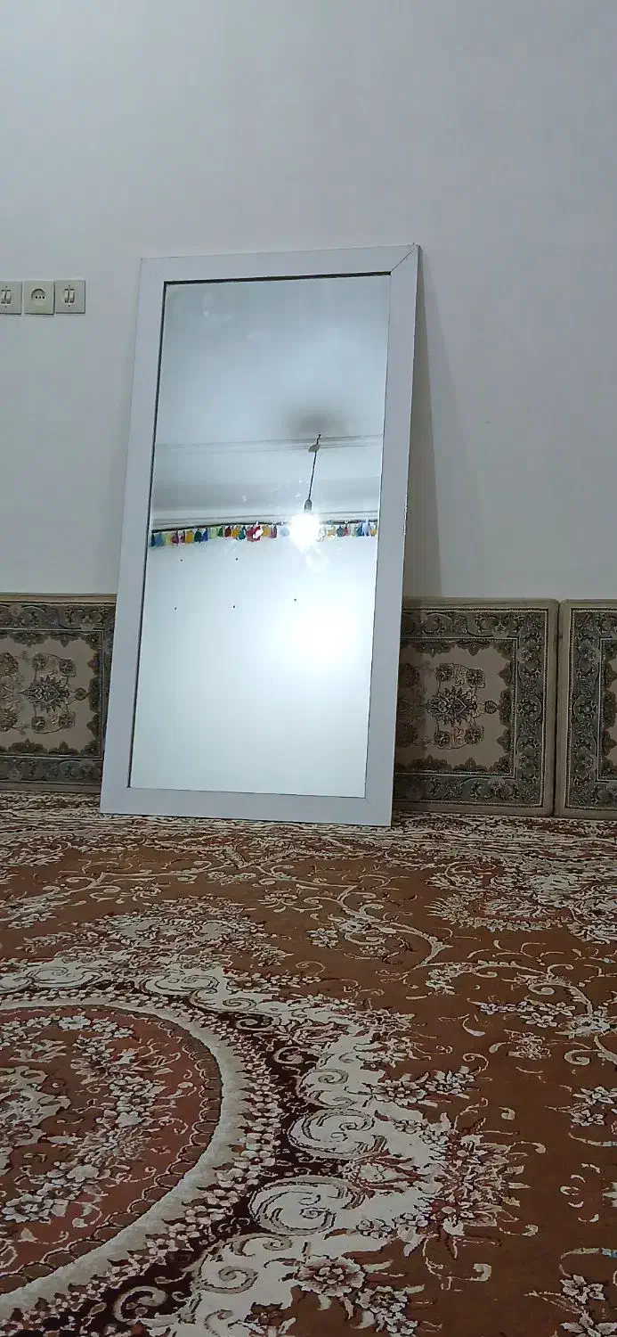 آینه قدی تمام ام دی اف سفید|آینه|ایذه, |دیوار