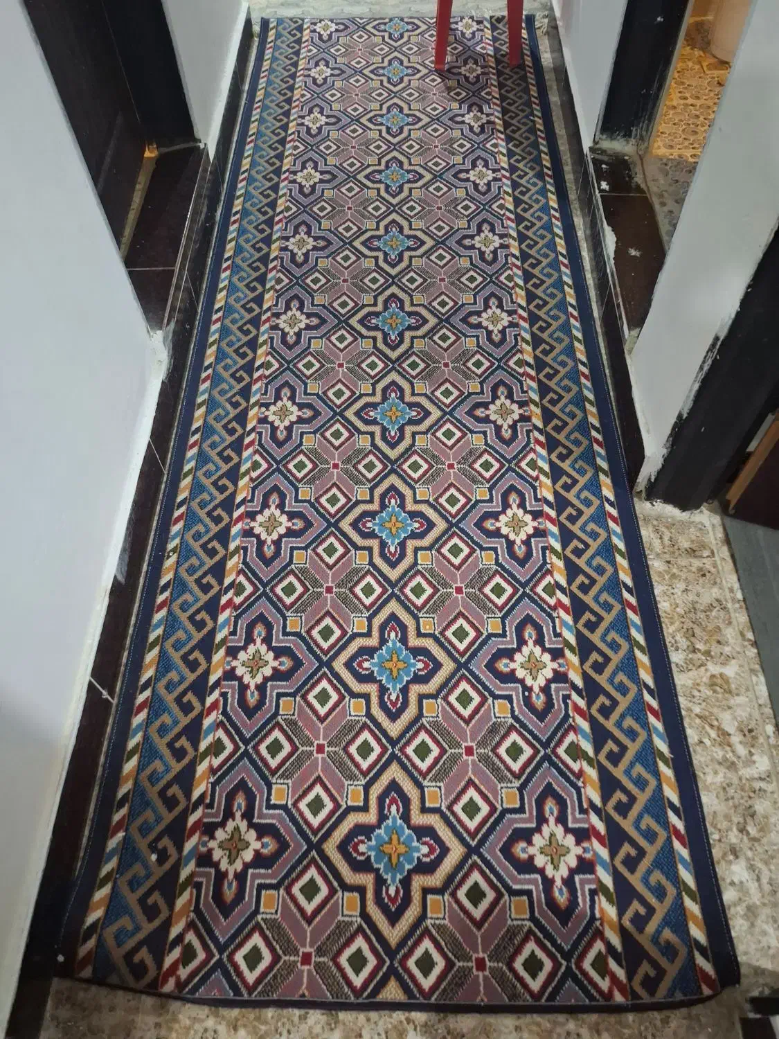 گلیم رنگ سورمه ای..برای راهرویاکناره|گلیم، جاجیم، گبه|آزادشهر, |دیوار