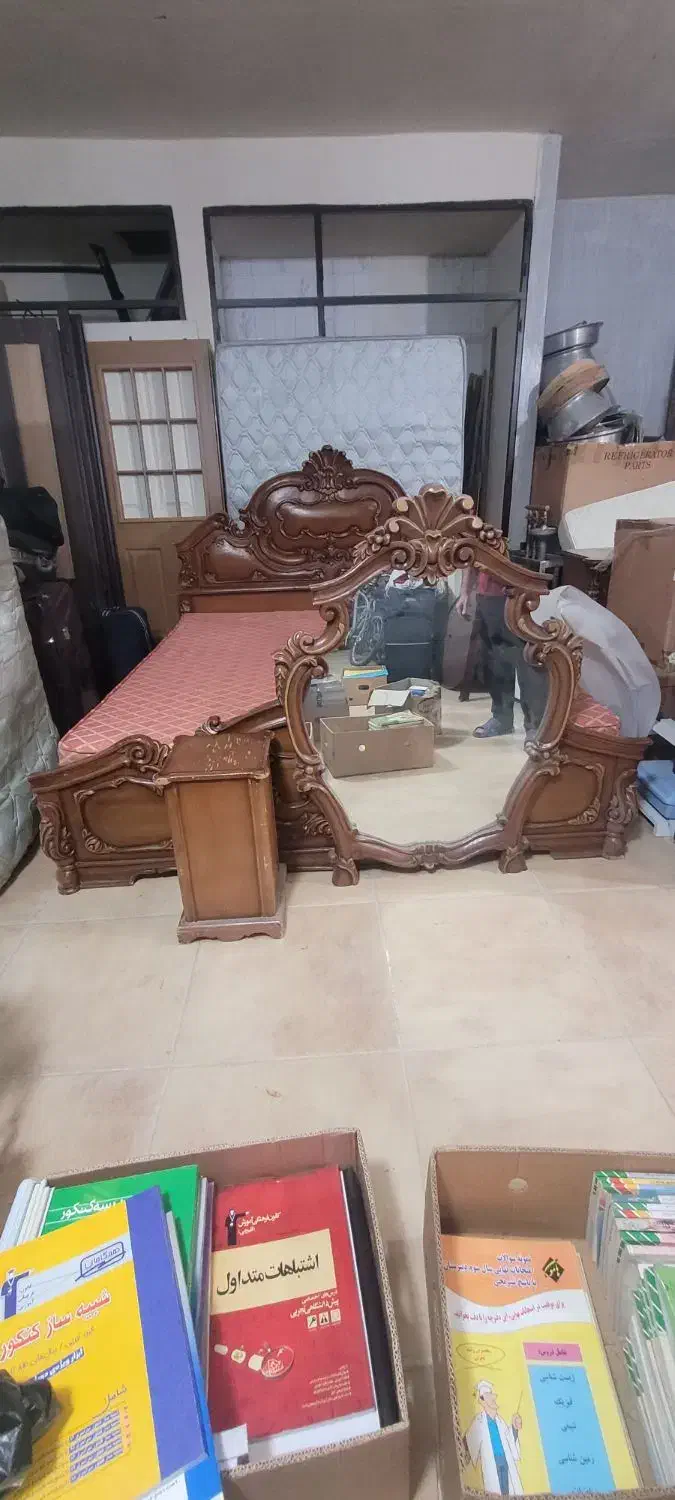 سرویس خواب چوب راش|تخت و سرویس خواب|قم, باغ شریفی|دیوار