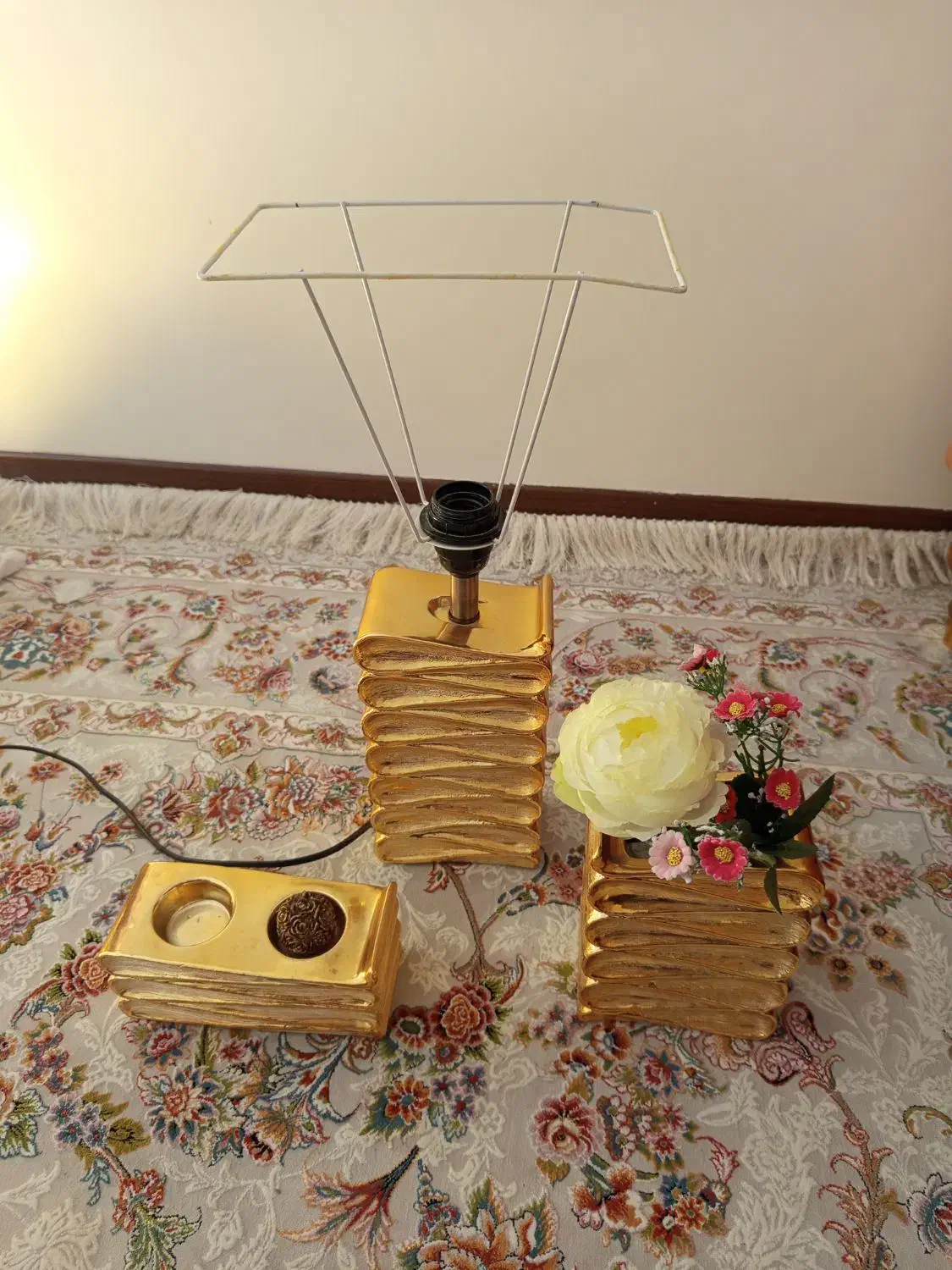 چراغ خواب سه تیکه|چراغ خواب و آباژور|اسلام‌شهر, زرافشان|دیوار