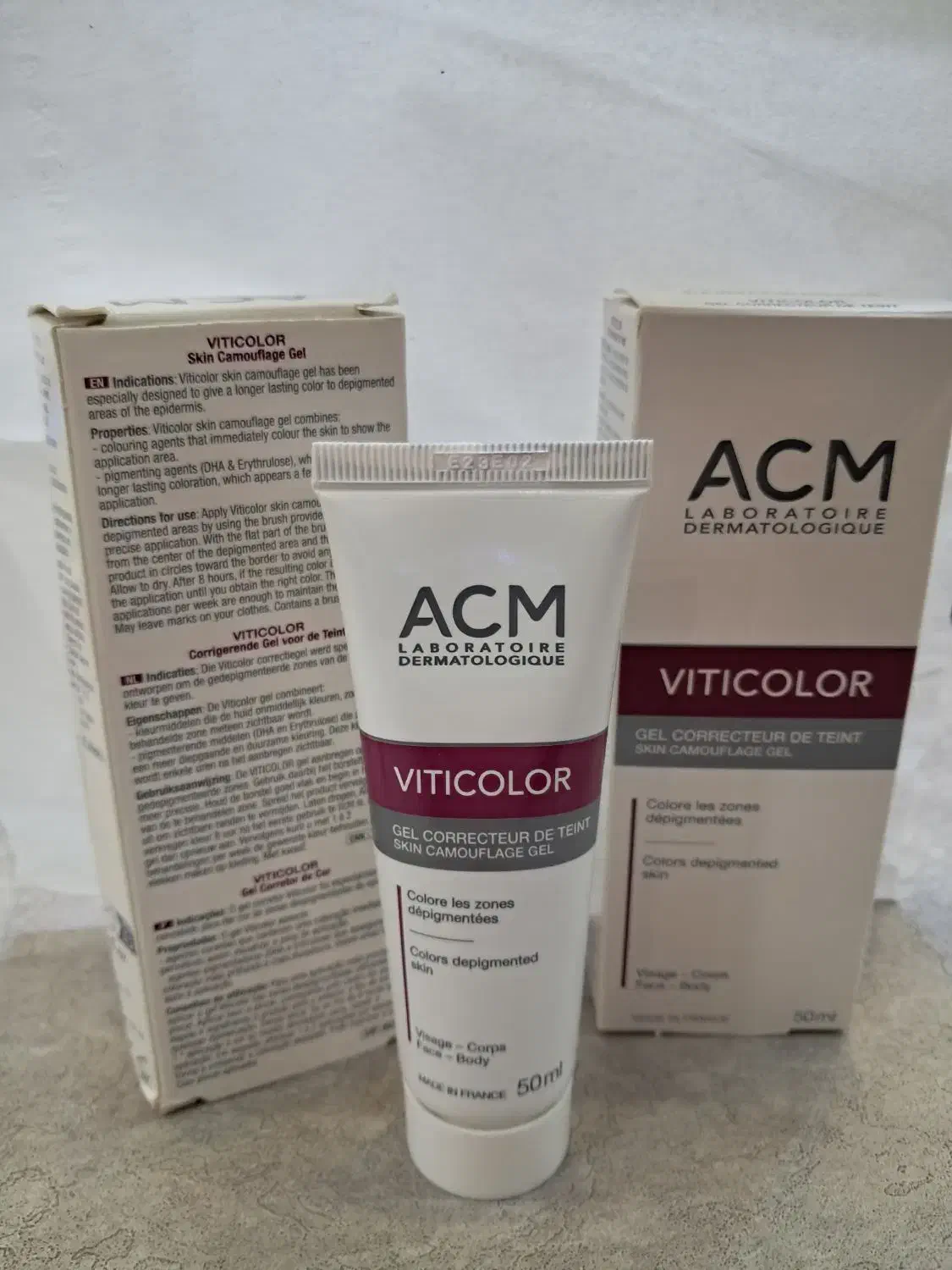 ژل Acm viticolor تولید فرانسه،پیسی و لکه سفیدپوست|آرایشی، بهداشتی، درمانی|گراش, |دیوار