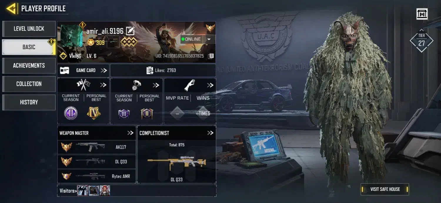 اکانت کالاف طاق|کنسول، بازی ویدئویی و آنلاین|مشهد, جانباز|دیوار