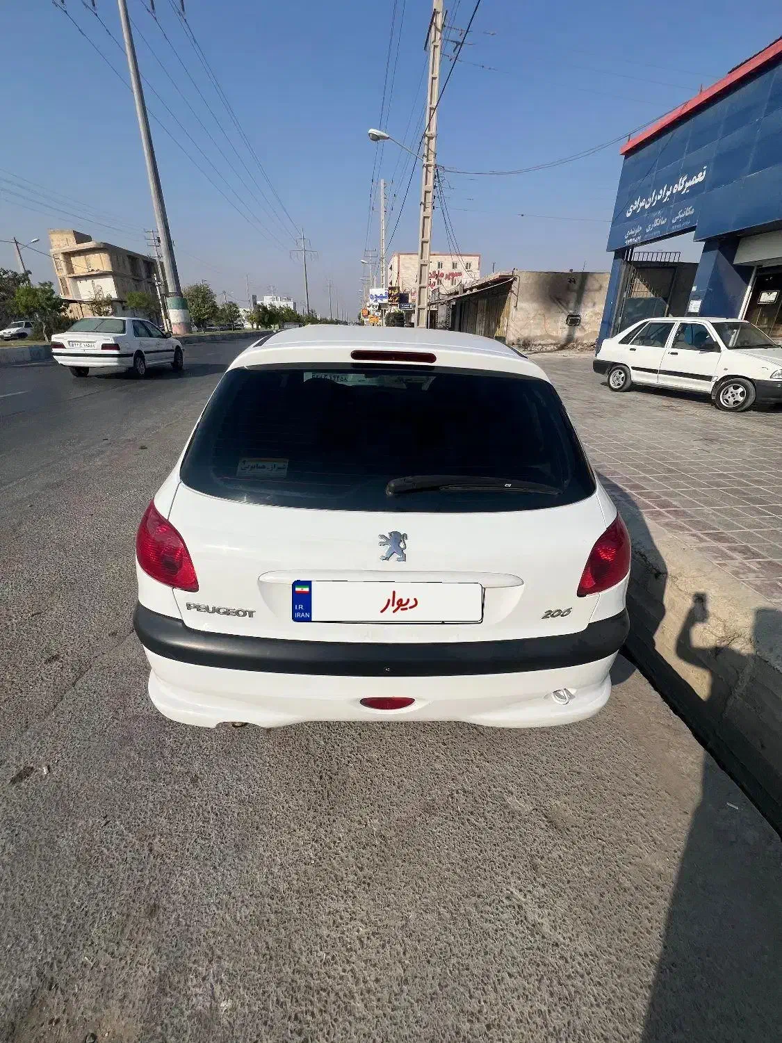 206 بکر در حد صفر۹۸|خودرو سواری و وانت|بندر گناوه, |دیوار