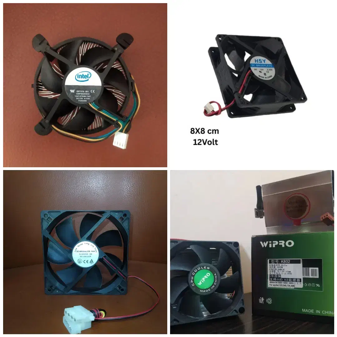 انواع فن سی پی یو INTEL و AMD، فن کیس ۸ و ۱۲ سانتی|قطعات و لوازم جانبی رایانه|نجفآباد, شهید رجایی|دیوار