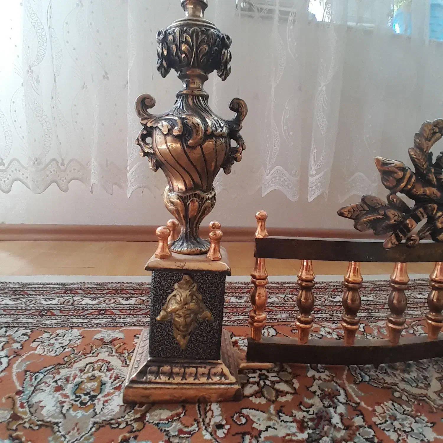 گارد مسی و برنجی شومینه|کلکسیون اشیاء عتیقه|سراب, |دیوار