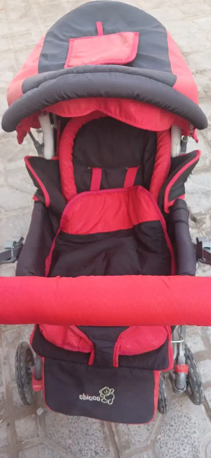 کلاسکه وکریر درحدنو مارک چیکو|کالسکه و لوازم جانبی|مبارکه, |دیوار