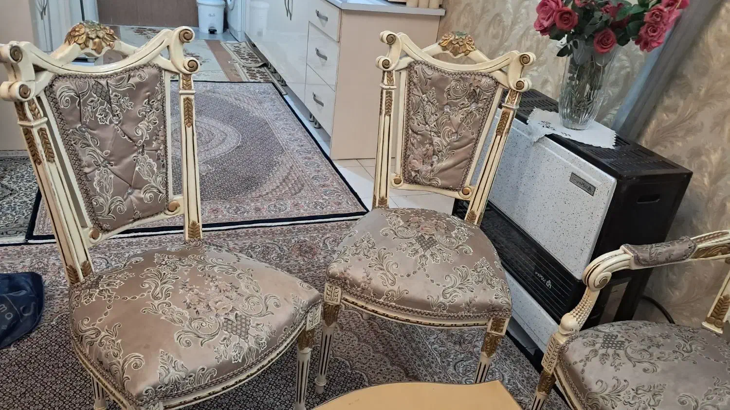 مبل استیل تمام چوب ۹نفره با ناهارخوری ۸نفره|مبلمان خانگی و میز عسلی|آفتاب, |دیوار