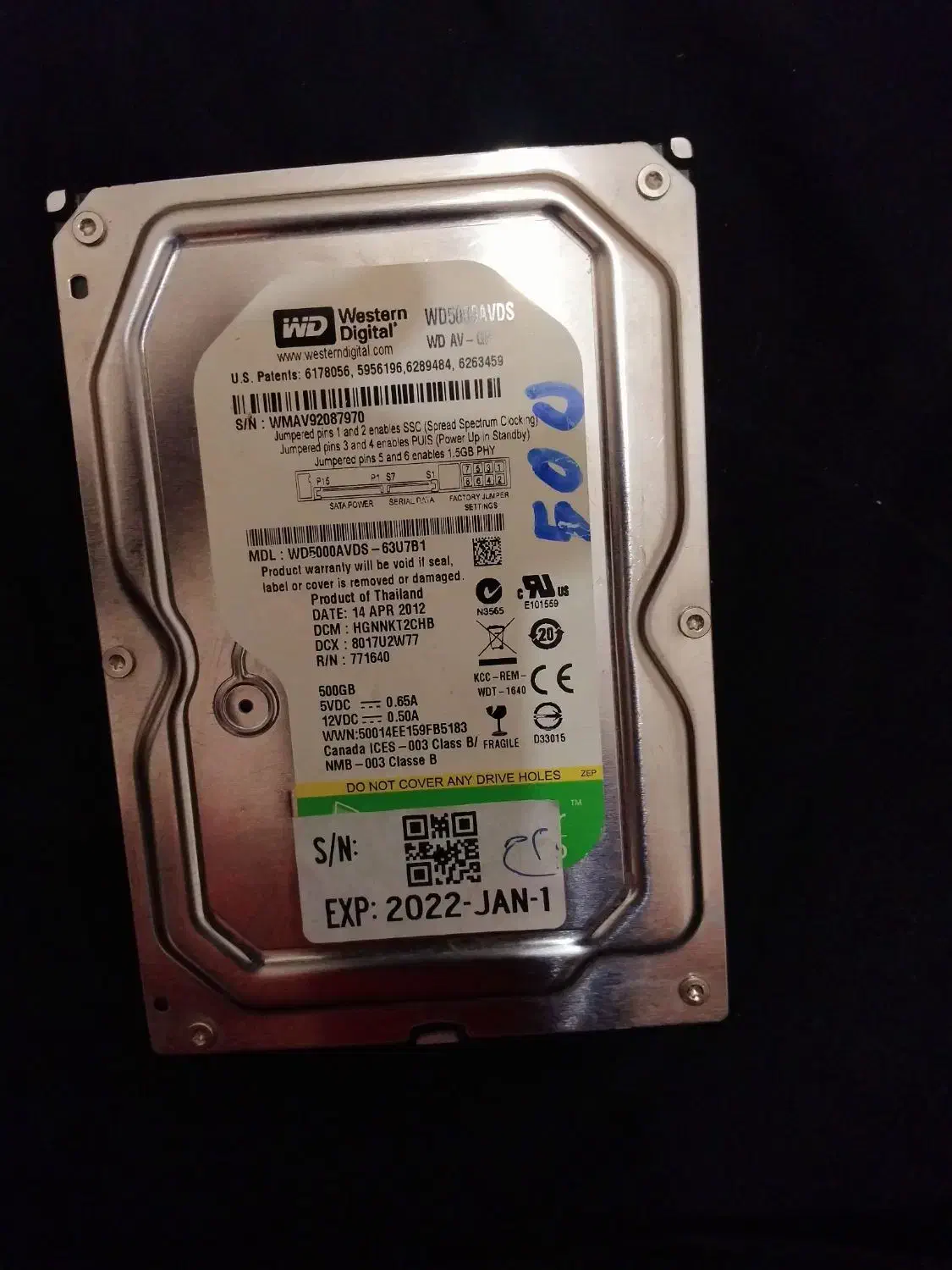 هارد اینترنال یک ترا و پانصد|قطعات و لوازم جانبی رایانه|کرمانشاه, |دیوار