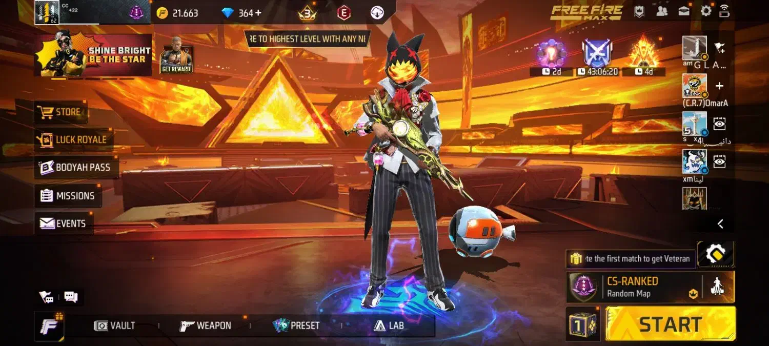 اکانت فری فایر گاد رمج دار|کنسول، بازی ویدئویی و آنلاین|گنبد کاووس, |دیوار