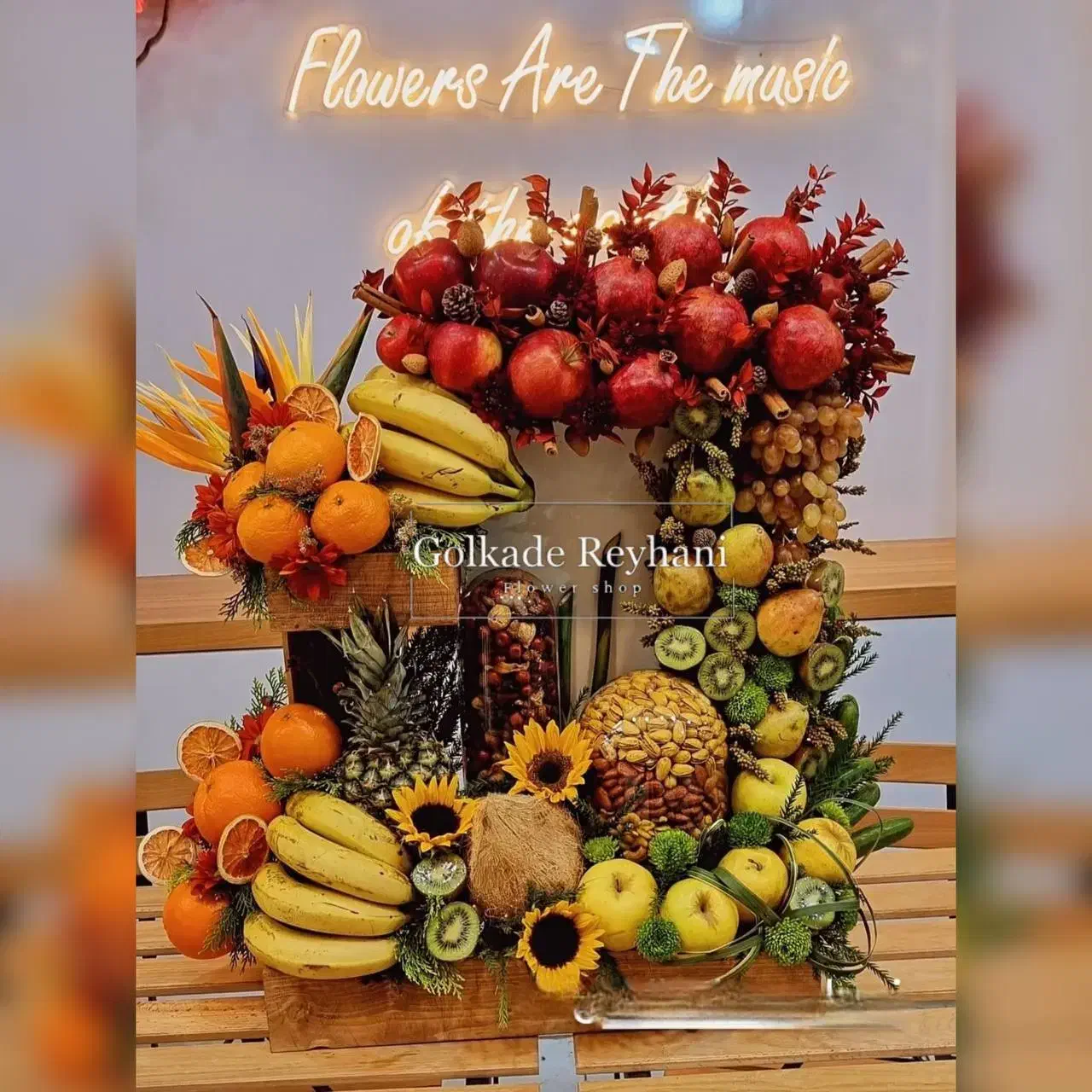 دیزاین میوه یلدا عروس داماد|گل و گیاه طبیعی|مشهد, هنرور|دیوار