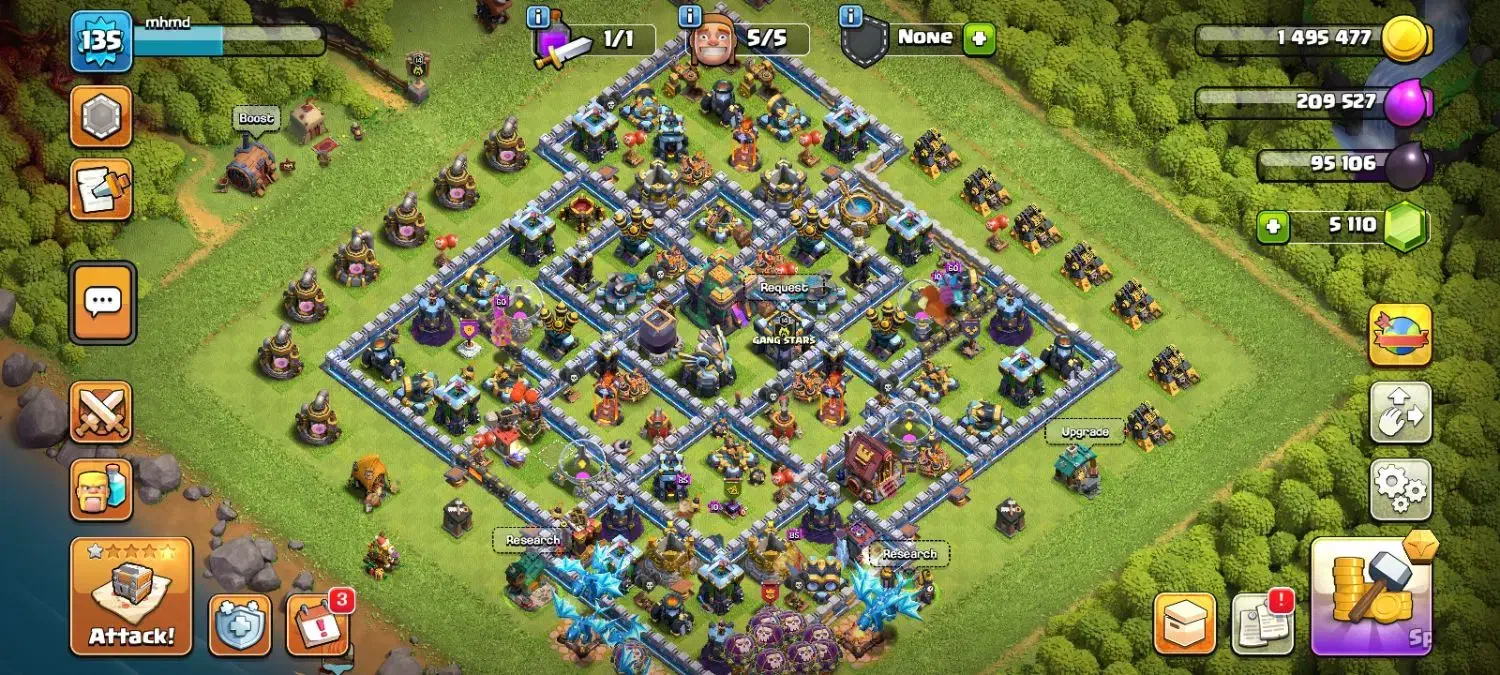 اکانت آف کلنز تان 14|کنسول، بازی ویدئویی و آنلاین|مشهد, فدک|دیوار