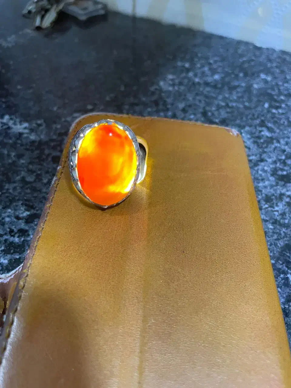 انگشتر عقیق یمنی دست ساز|جواهرات|شوشتر, |دیوار