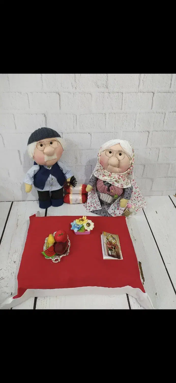 عروسک ننه و آقاجون یلدایی|مجسمه، تندیس، ماکت|ورامین, شهرک مدرس|دیوار