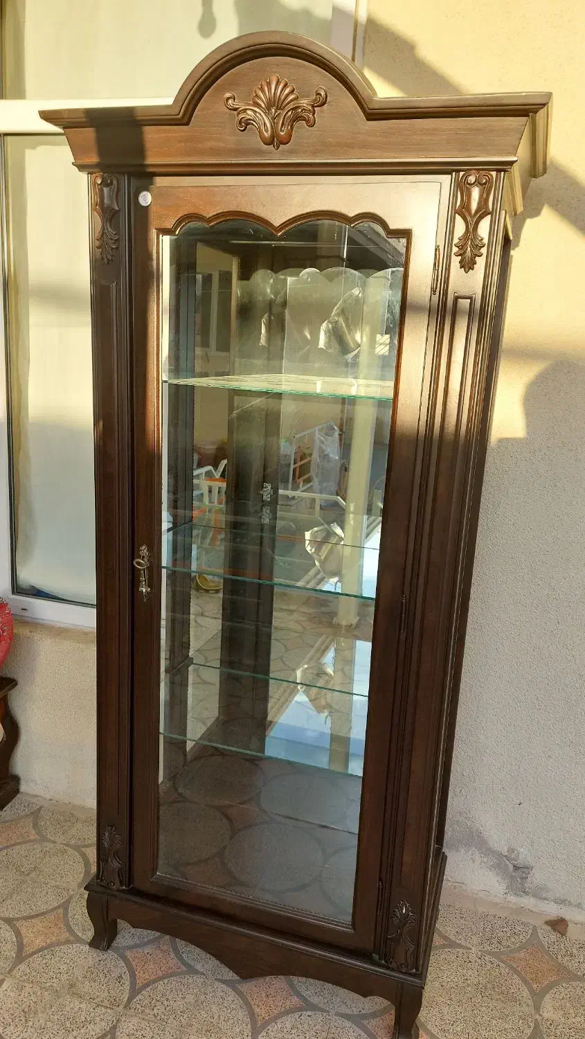 بوفه چوب گردو|بوفه، ویترین، کنسول|بهار, |دیوار