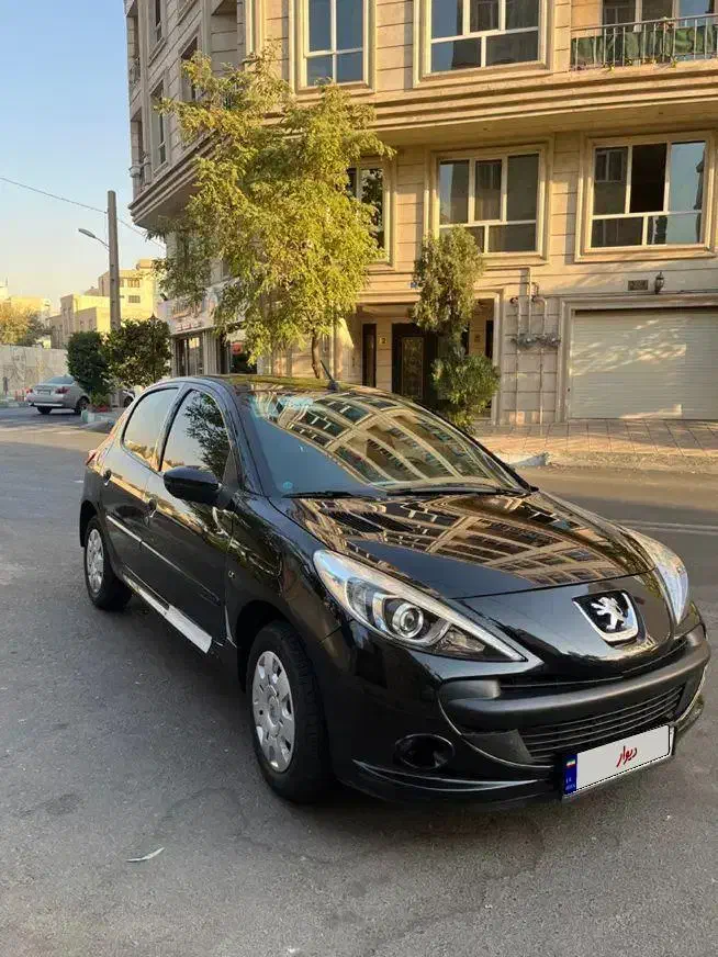 پژو۲۰۷مشکی سقف فلز دنده ای مدل۱۴۰۱|خودرو سواری و وانت|تهران, سازمان برنامه شمالی|دیوار