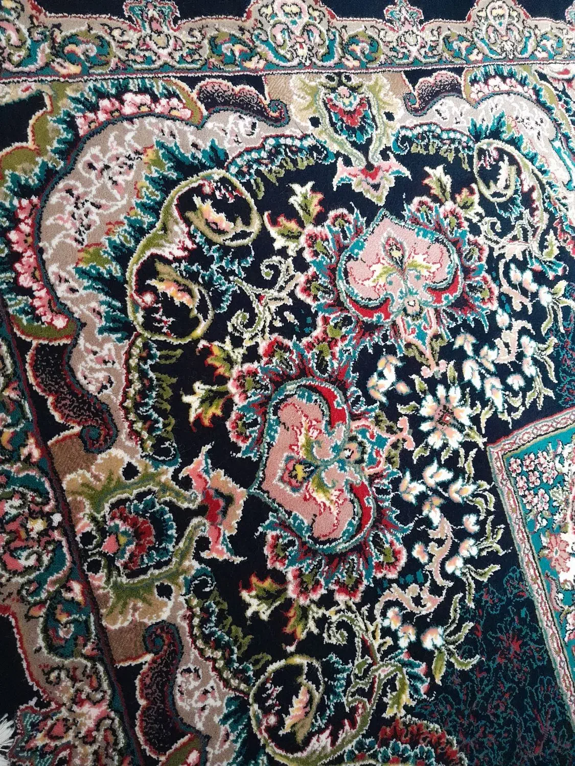 یک تخته فرش سرمه ای ۱۲ متری|فرش|اسدآباد, |دیوار