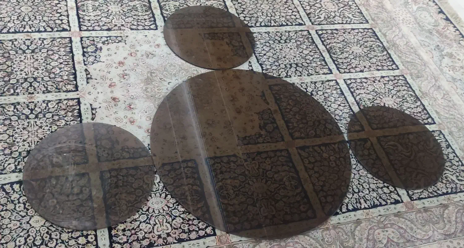 شیشه برنزه میز عسلی|مبلمان خانگی و میز عسلی|خرم‌آباد, |دیوار