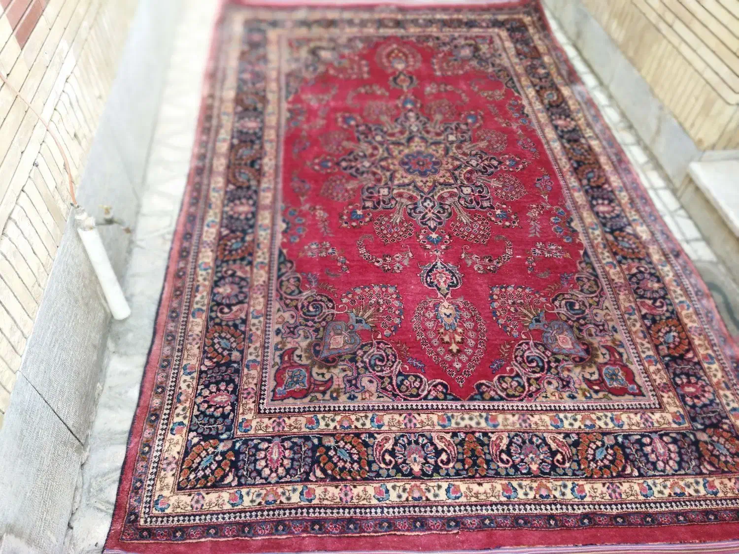 قالی2/3دستی شناسنامه دار|فرش|شاندیز, |دیوار