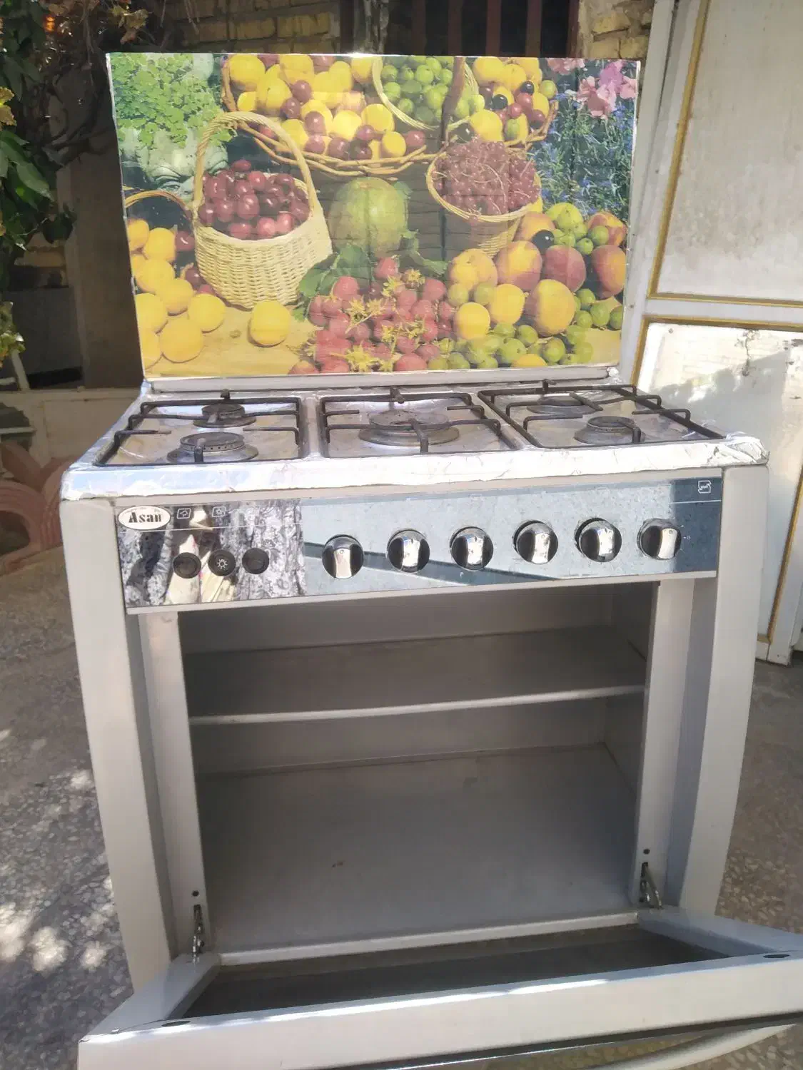 گاز پنج شعله طرح فر|اجاق گاز و لوازم برقی پخت‌وپز|شیراز, کوشک میدان|دیوار