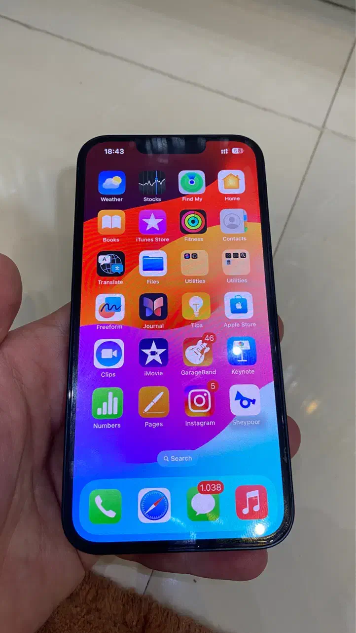 آیفون ۱۳ نرمال در حد نو|موبایل|سمنان, |دیوار