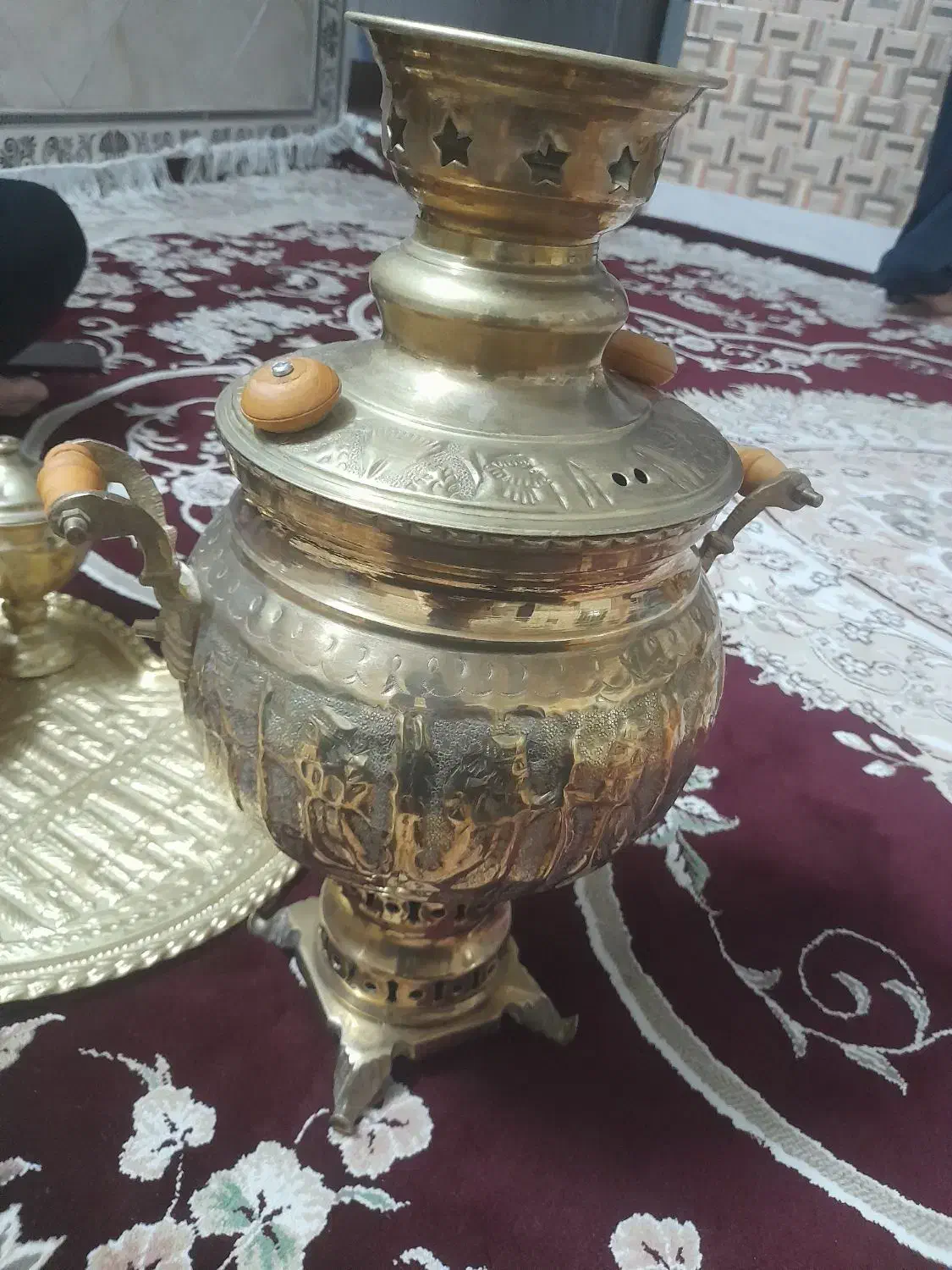 سماور ۶لیتری ذغالی|صنایع دستی و سایر لوازم تزئینی|بروجرد, |دیوار