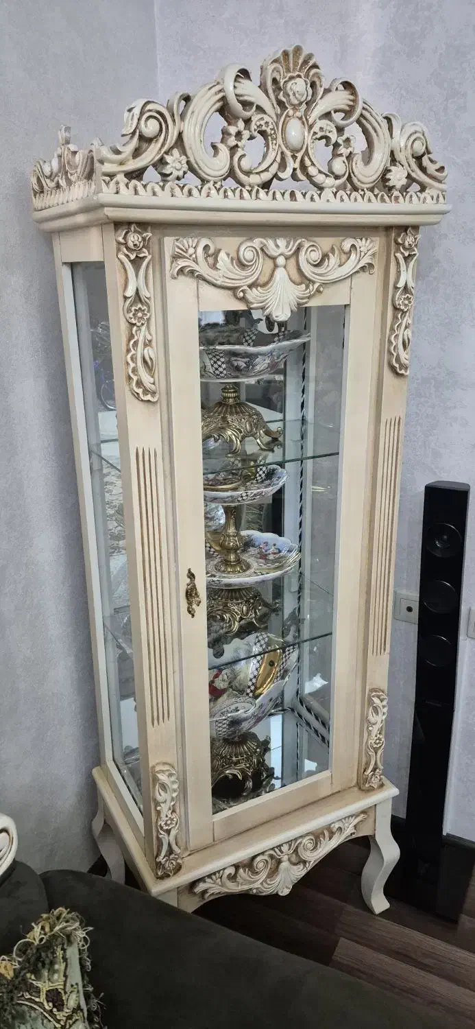 دو عدد بوفه تمام چوب عالی در حد نو|بوفه، ویترین، کنسول|اردبیل, |دیوار