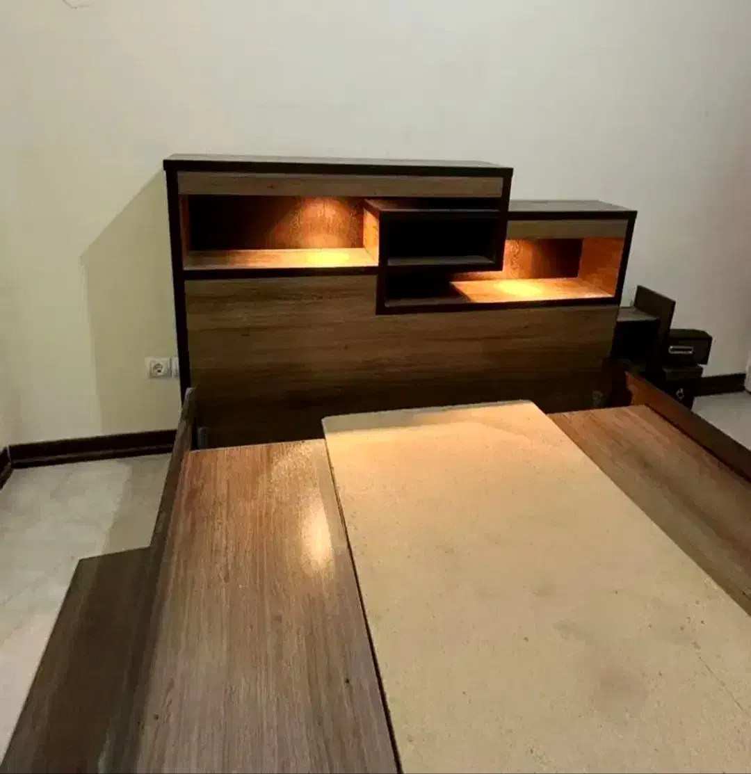 سرویس خواب دونفره باکس دار|تخت و سرویس خواب|گرگان, |دیوار