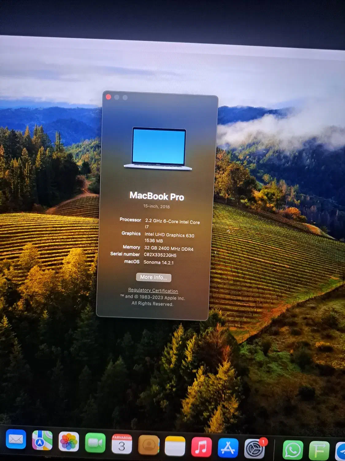 مکبوک پرو  15 اینچ 2018 i7|رایانه همراه|رشت, اسماعیل آباد|دیوار