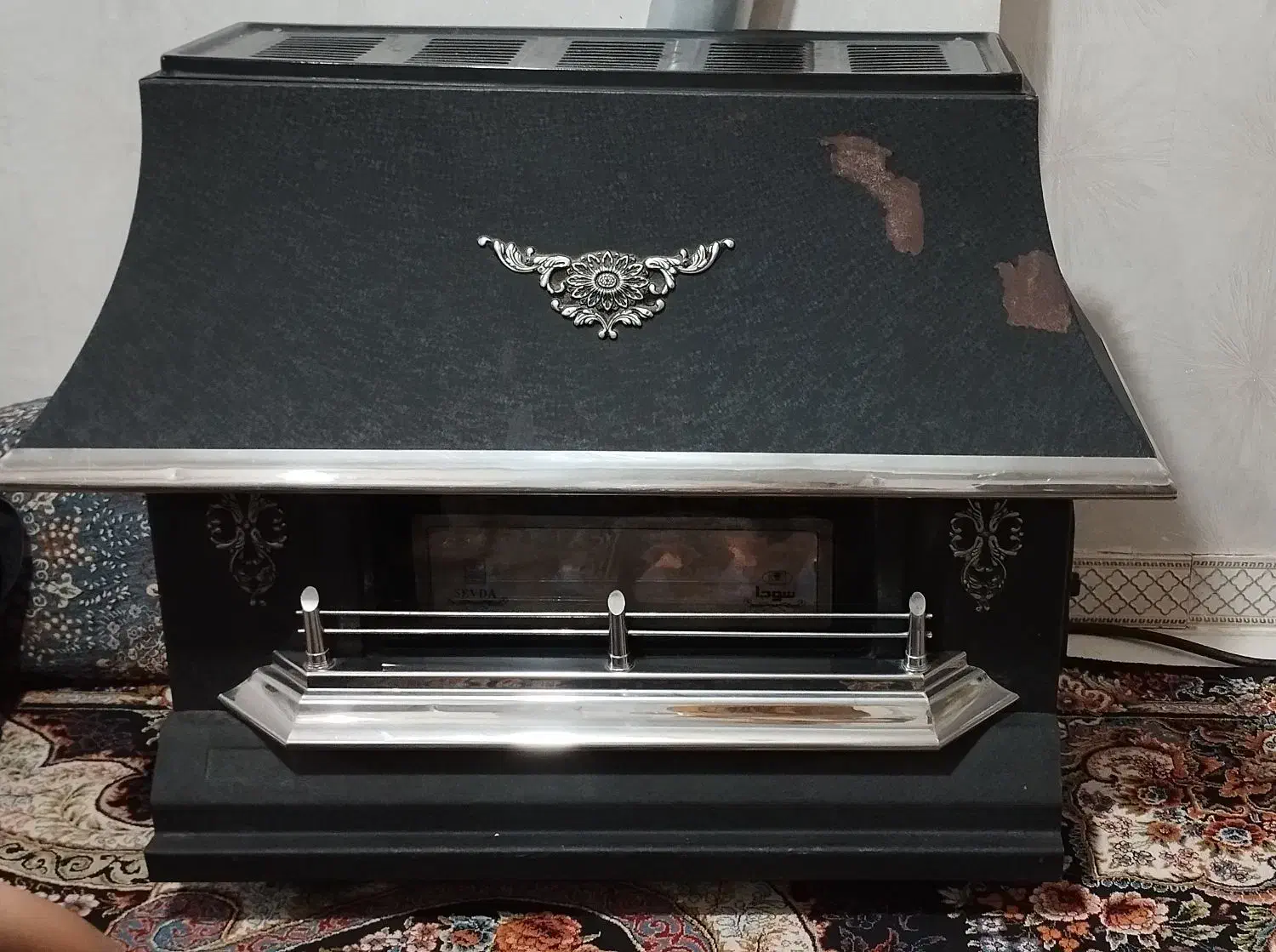 بخاری گازی مدل شومینه ای|بخاری، هیتر، شومینه|پاکدشت, پاکدشت (مامازند)|دیوار