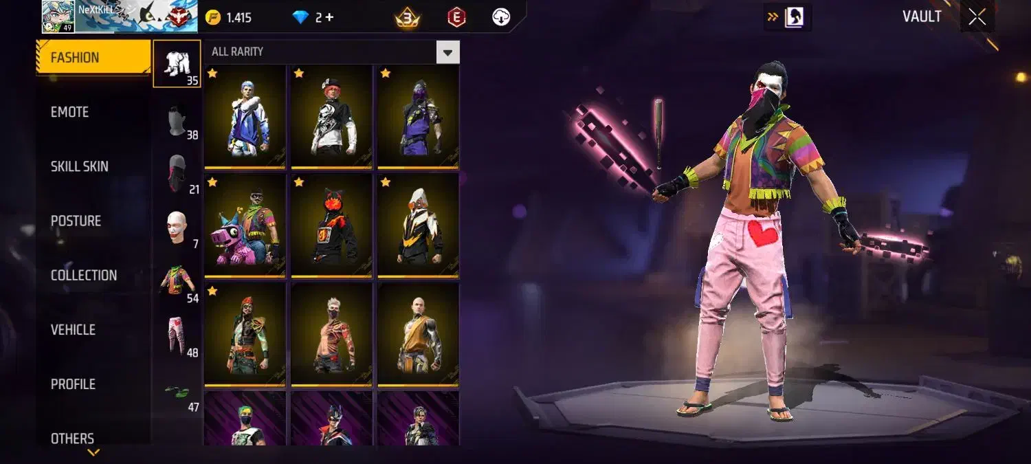 اکانت فری فایر عالی|کنسول، بازی ویدئویی و آنلاین|میانه, |دیوار