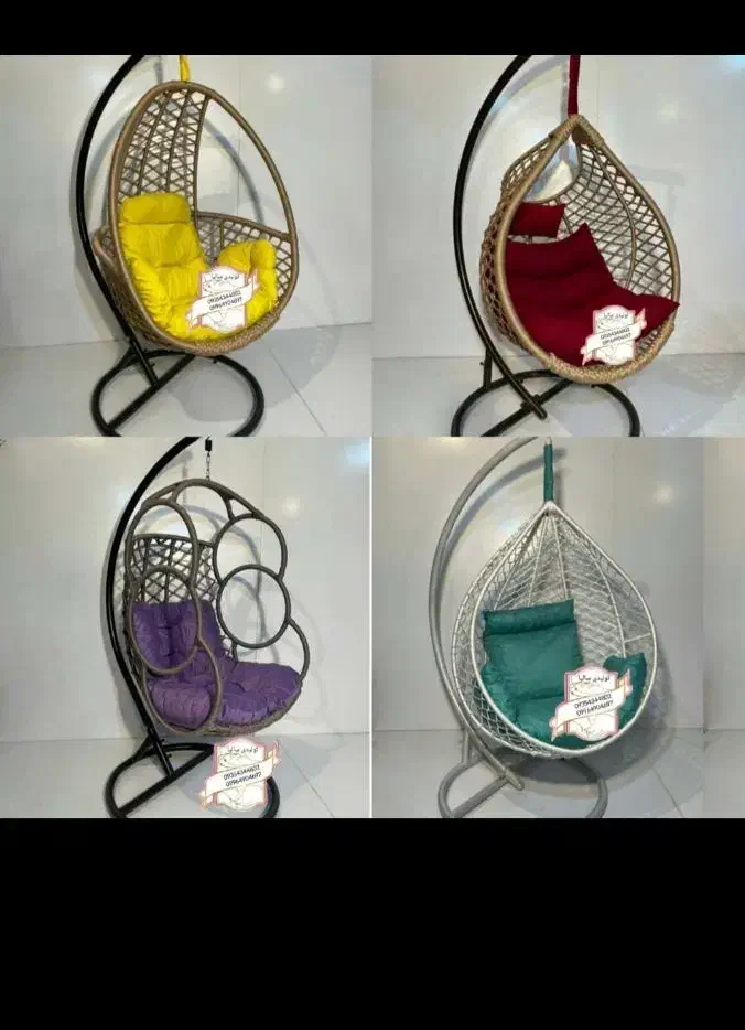 مدل اشکی تاب ریلکسی پایه فلزی عمده|مبلمان خانگی و میز عسلی|خرمآباد, |دیوار