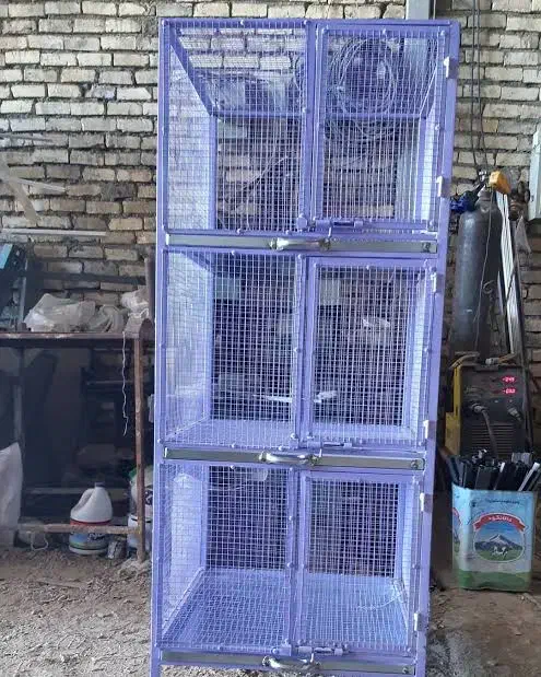 قفس سه طبقه ۶۰ در ۶۰|لوازم جانبی حیوانات|ابریشم, |دیوار