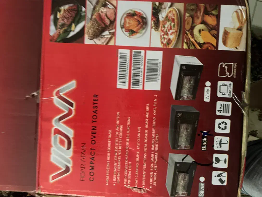 اون توستر ویونا نو آکبند|اجاق گاز و لوازم برقی پخت‌وپز|رشت, چمارسرا|دیوار