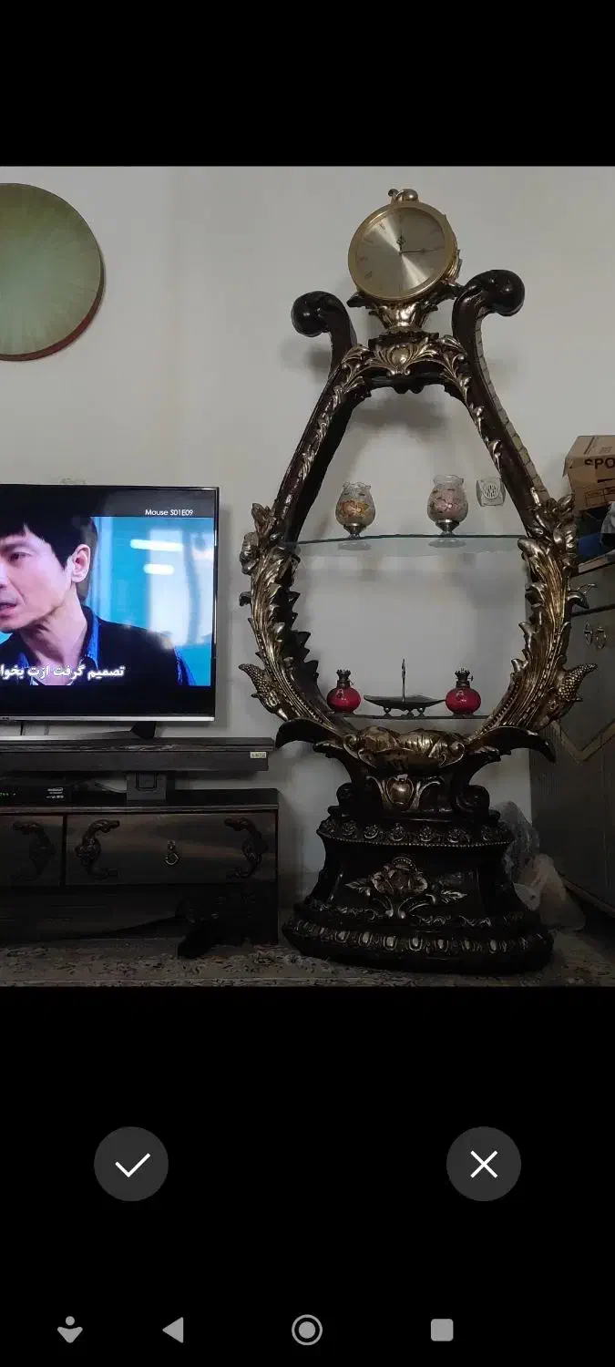 ساعت ایستاده ویترین دار|ساعت دیواری و تزئینی|قدس, شهر‌قدس|دیوار