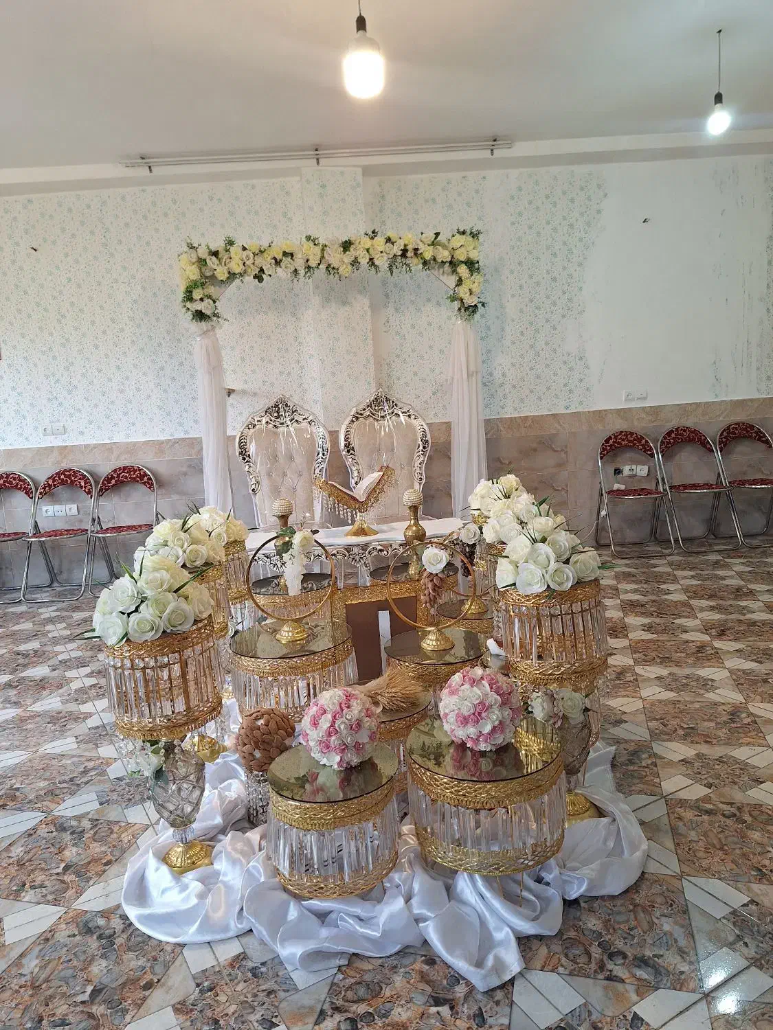 سفره عقد مجلل و کامل و صندلی|خدمات پذیرایی، مراسم|سنندج, |دیوار